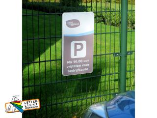 Gepersonaliseerd parkeerbord bestellen